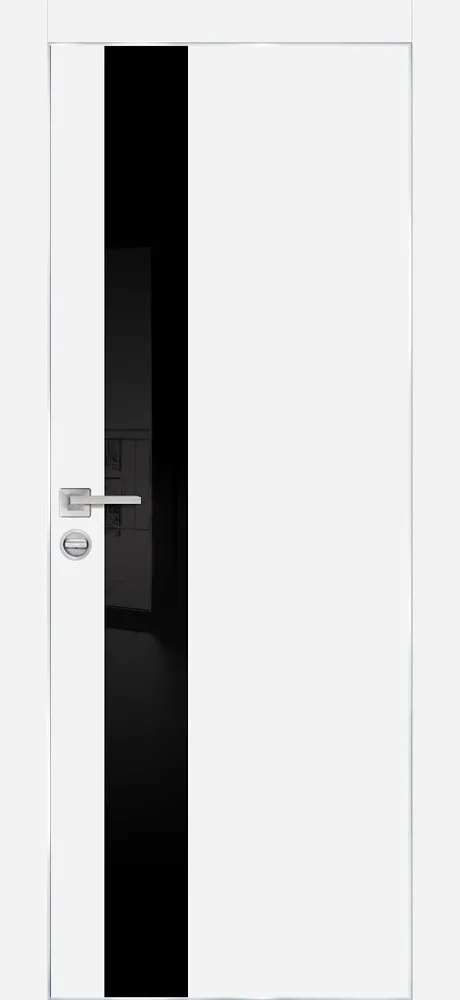 Межкомнатная дверь PX-10  AL кромка с 4-х ст. Белый матовый