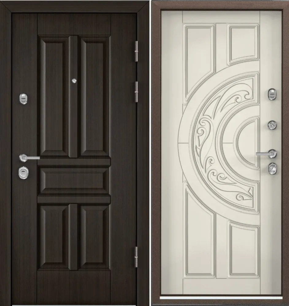 Фото Дверь Цербер 3К Чёрный муар Мистраль Венге Сменная панель DIS006479